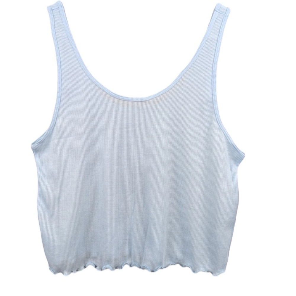 Offline by aerie soft ribbed lettuce trim tank top size XL
